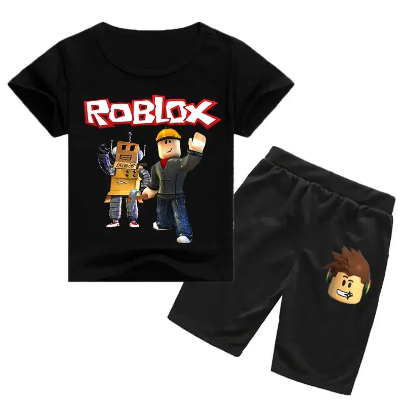 Roblox Kids T-Shirt & Shorts Set Purple Black - Image 6