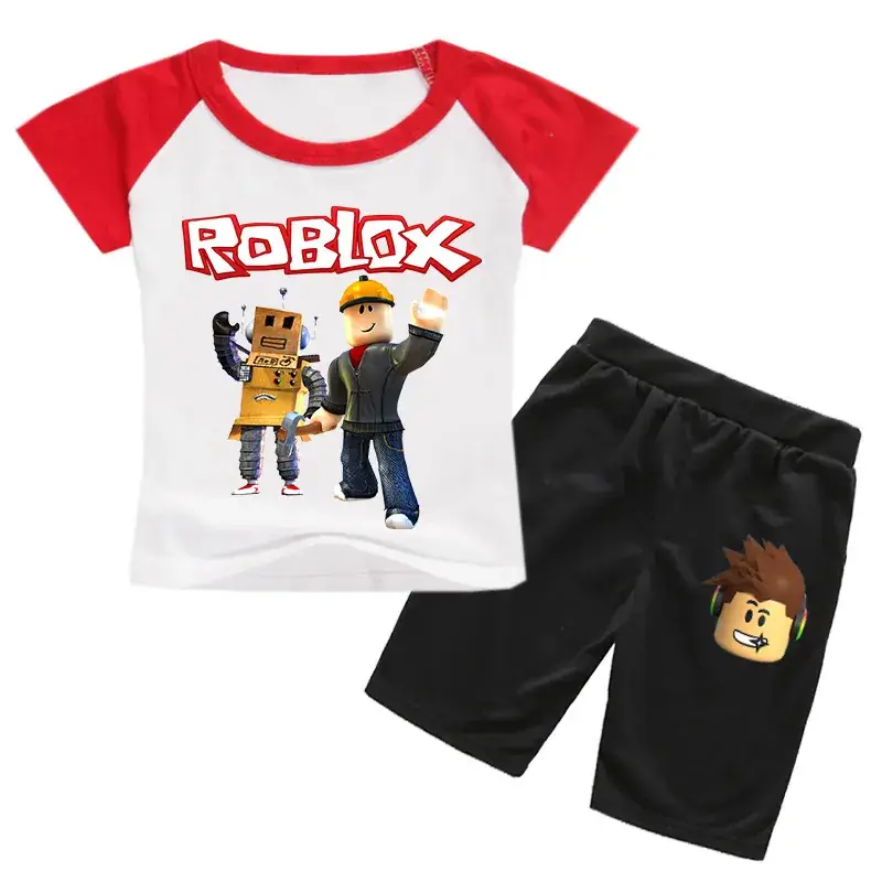 Roblox Kids T-Shirt & Shorts Set Purple Black - Image 8