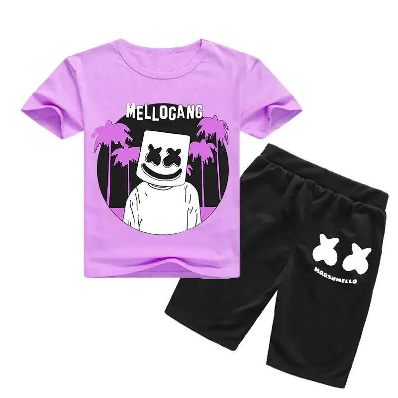 Kids Melodycat Pink Shorts Set Spring Autumn Casual - Image 10