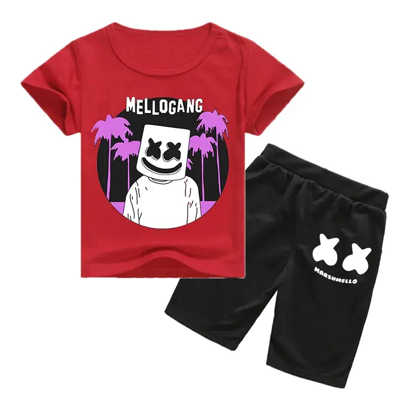 Kids Melodycat Pink Shorts Set Spring Autumn Casual - Image 11