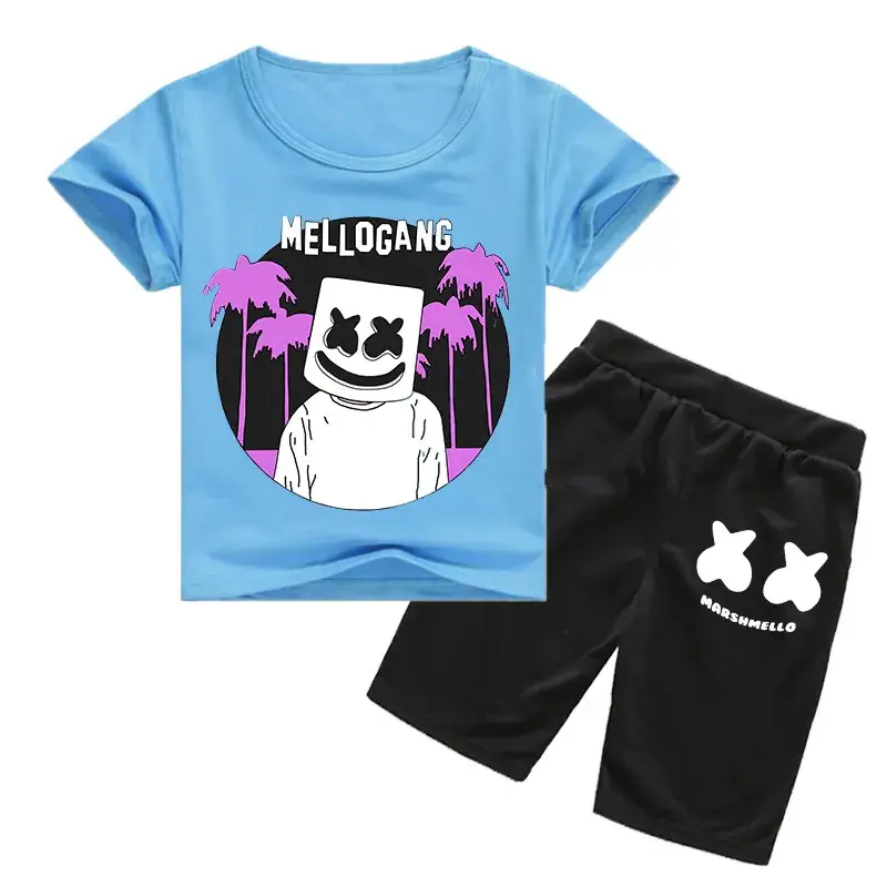 Kids Melodycat Pink Shorts Set Spring Autumn Casual - Image 12