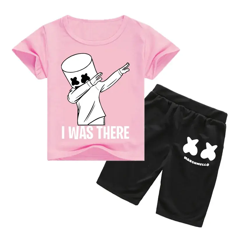 Kids Melodycat Pink Shorts Set Spring Autumn Casual - Image 13