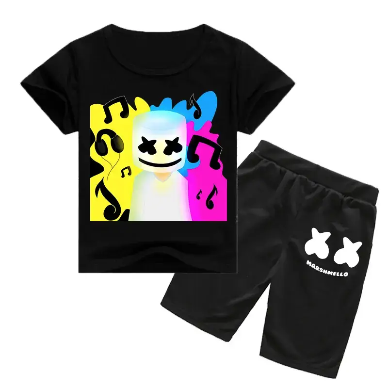 Kids Melodycat Pink Shorts Set Spring Autumn Casual - Image 5