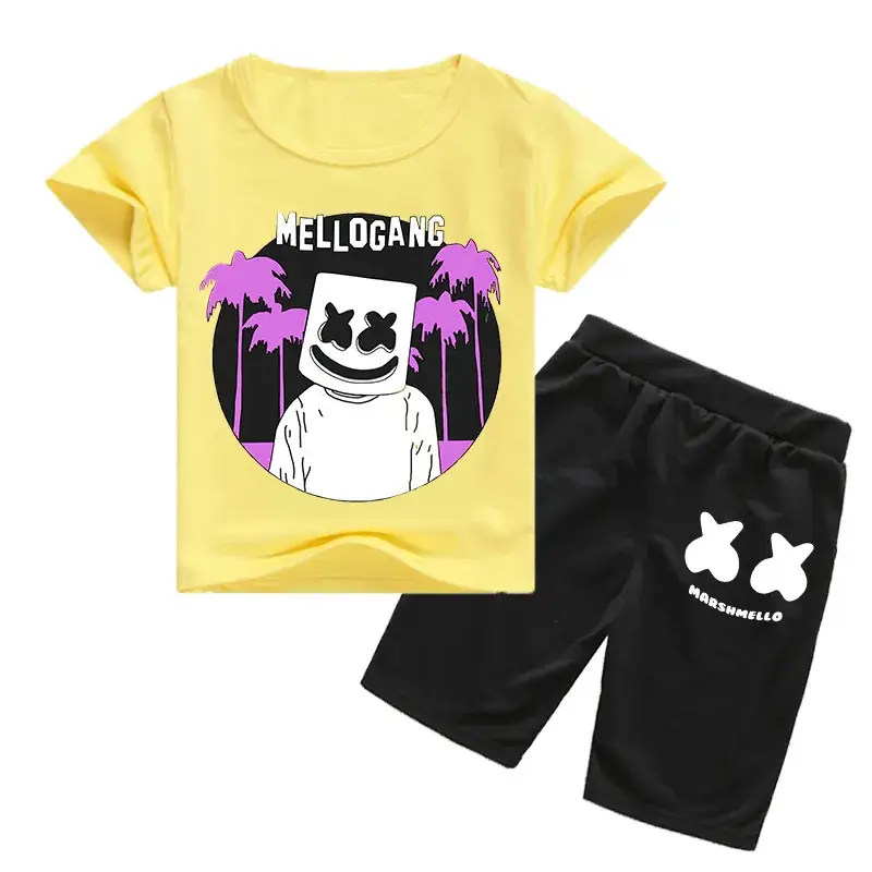 Kids Melodycat Pink Shorts Set Spring Autumn Casual - Image 8