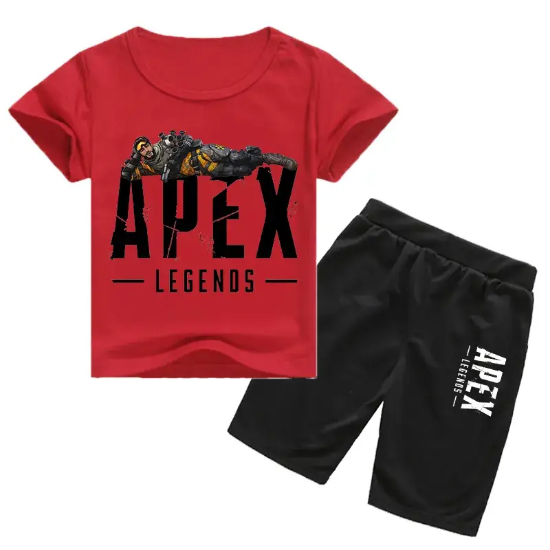 Kids Korean Fashion T-Shirt & Shorts Set Yellow Black
