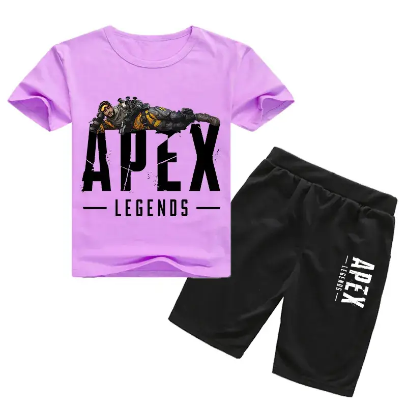 Kids Korean Fashion T-Shirt & Shorts Set Yellow Black
