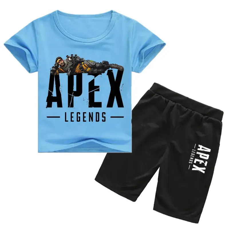 Kids Korean Fashion T-Shirt & Shorts Set Yellow Black