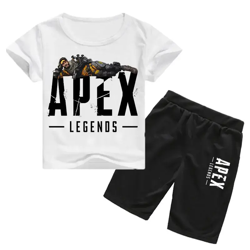 Kids Korean Fashion T-Shirt & Shorts Set Yellow Black — feature 3