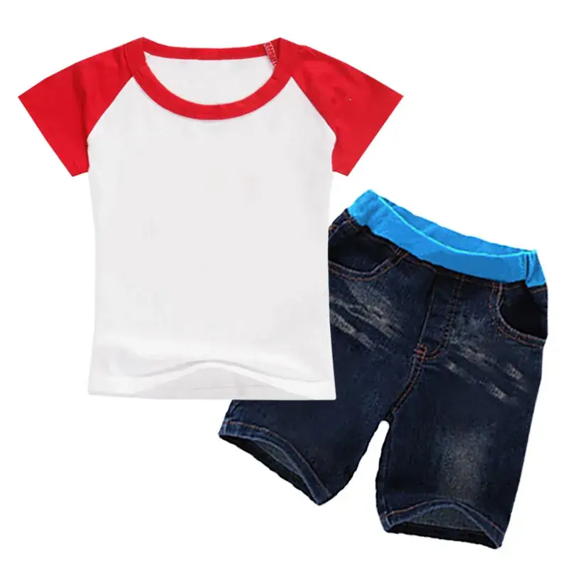 Boys & Girls Summer T-Shirt & Denim Shorts Set — feature 10