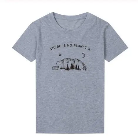 Men Women T-Shirt "No Planet B" Short Sleeve - Image 3