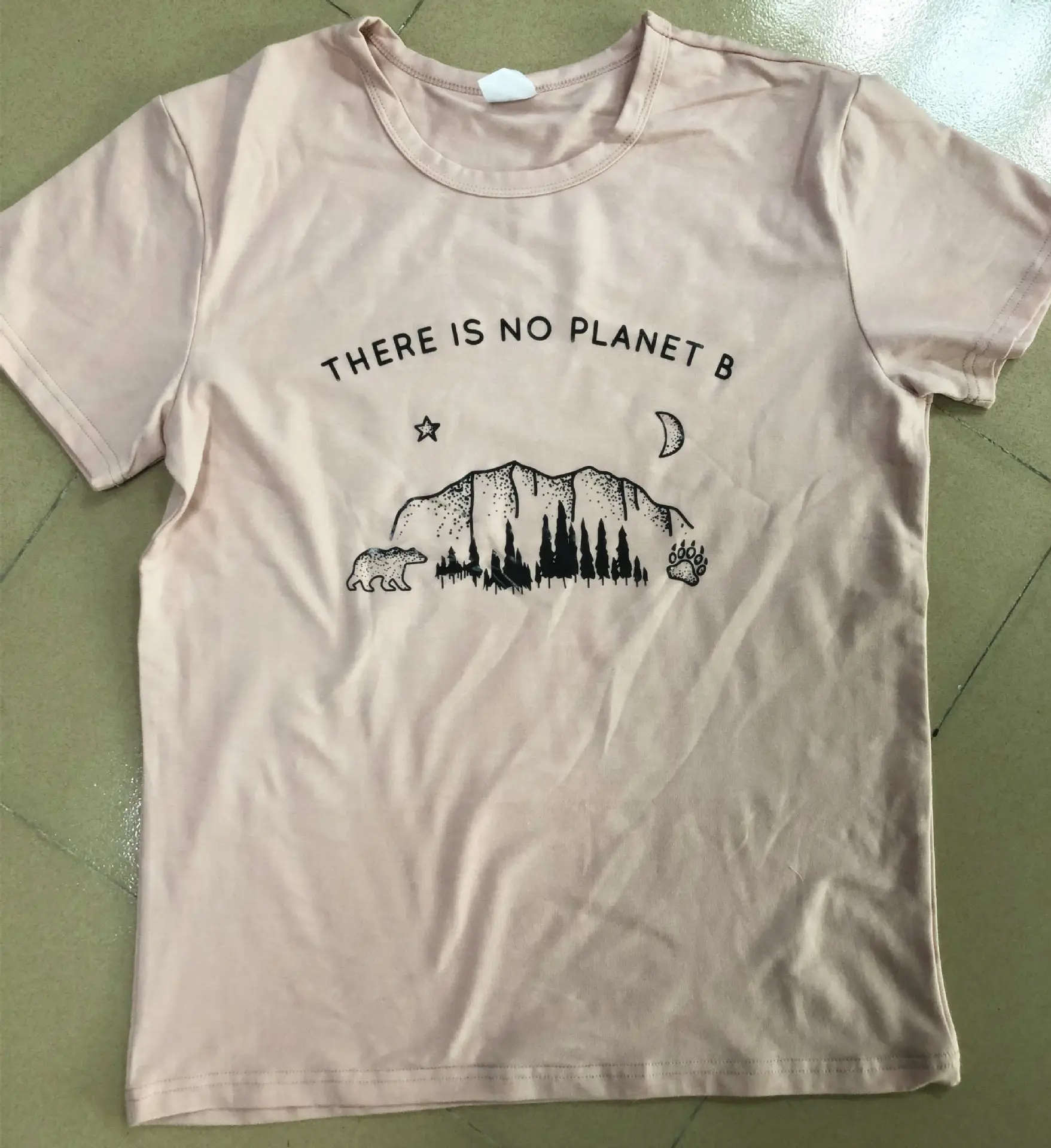 Men Women T-Shirt "No Planet B" Short Sleeve - Image 6