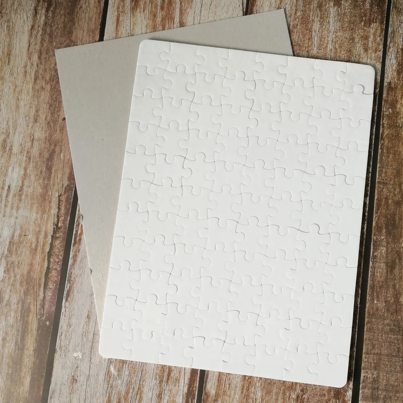 10 Inch Heat Transfer Puzzle DIY Sublimation White - Image 3