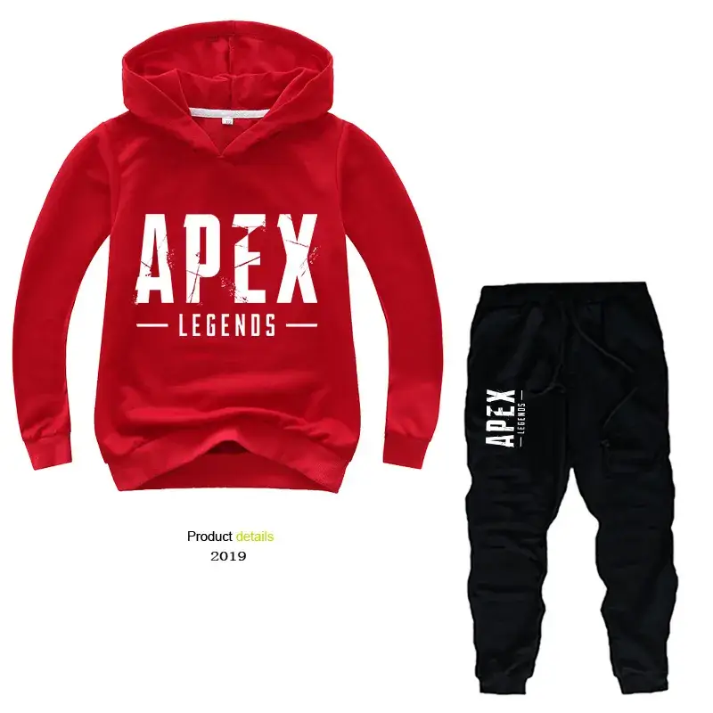 Purple Apex Legends Hoodie & Black Jogger Pants Set for Kids