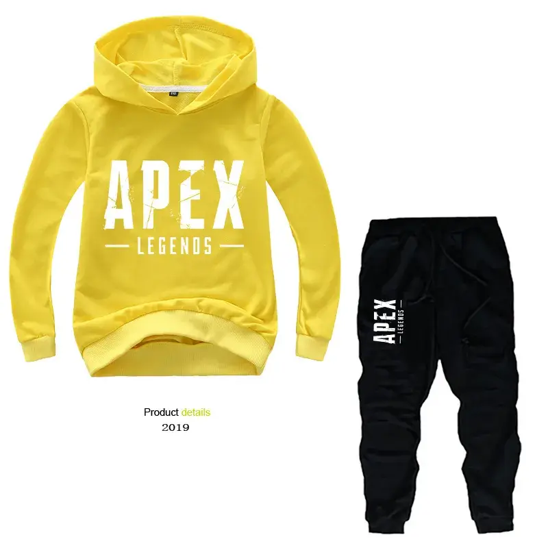 Purple Apex Legends Hoodie & Black Jogger Pants Set for Kids