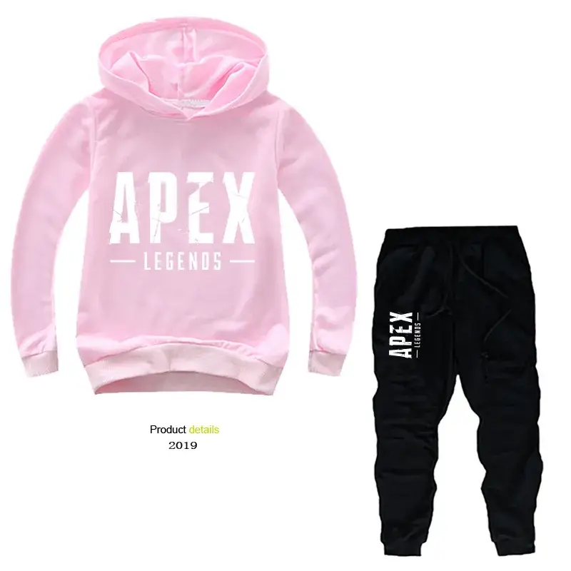 Purple Apex Legends Hoodie & Black Jogger Pants Set for Kids — feature 34