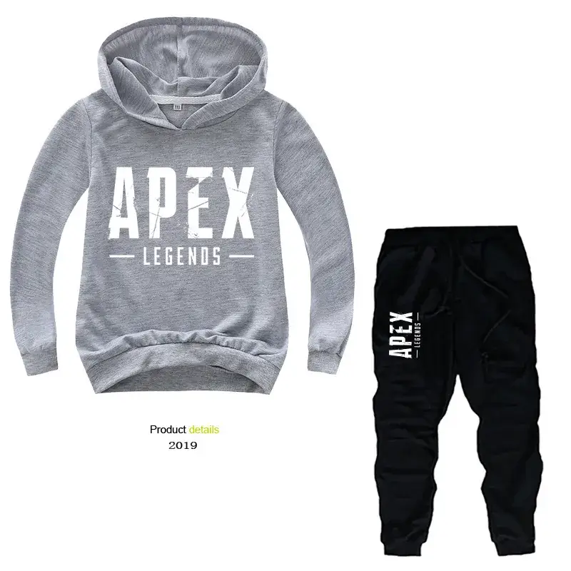 Purple Apex Legends Hoodie & Black Jogger Pants Set for Kids — feature 42
