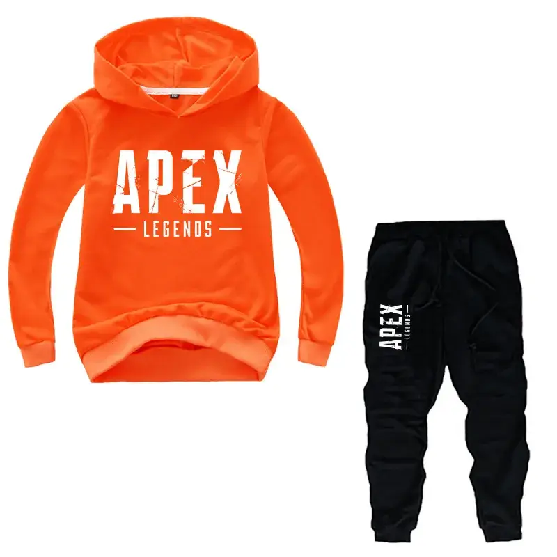 Purple Apex Legends Hoodie & Black Jogger Pants Set for Kids