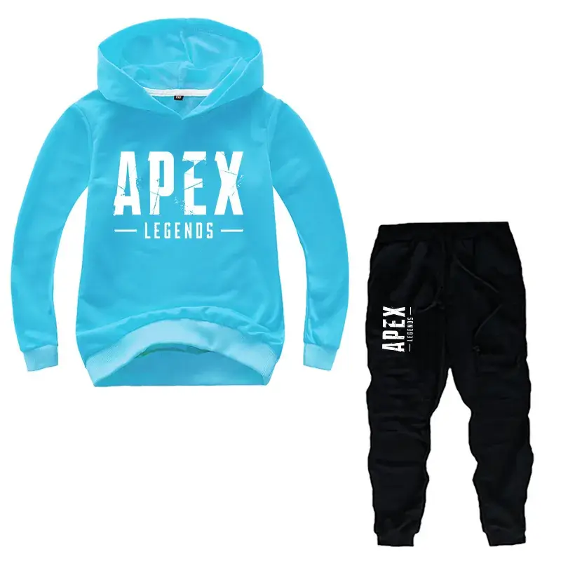Purple Apex Legends Hoodie & Black Jogger Pants Set for Kids