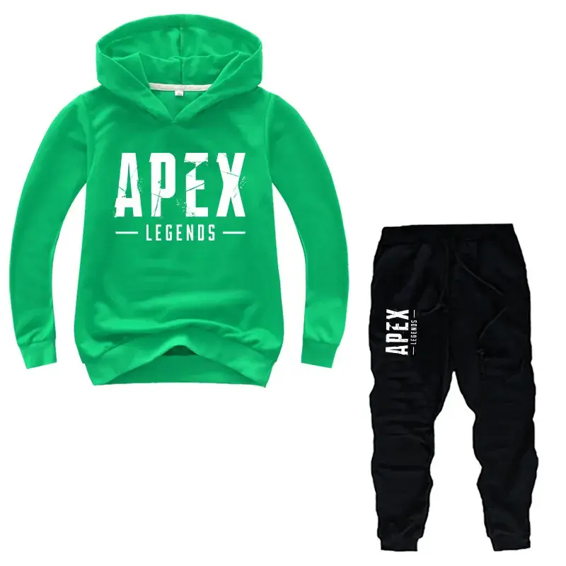 Purple Apex Legends Hoodie & Black Jogger Pants Set for Kids