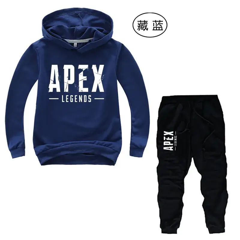 Purple Apex Legends Hoodie & Black Jogger Pants Set for Kids
