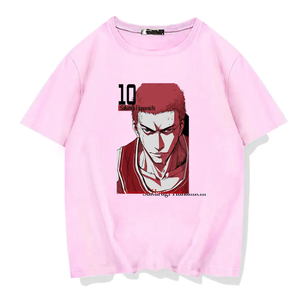 Men's Sakuragi Printed Red T-Shirt 10
