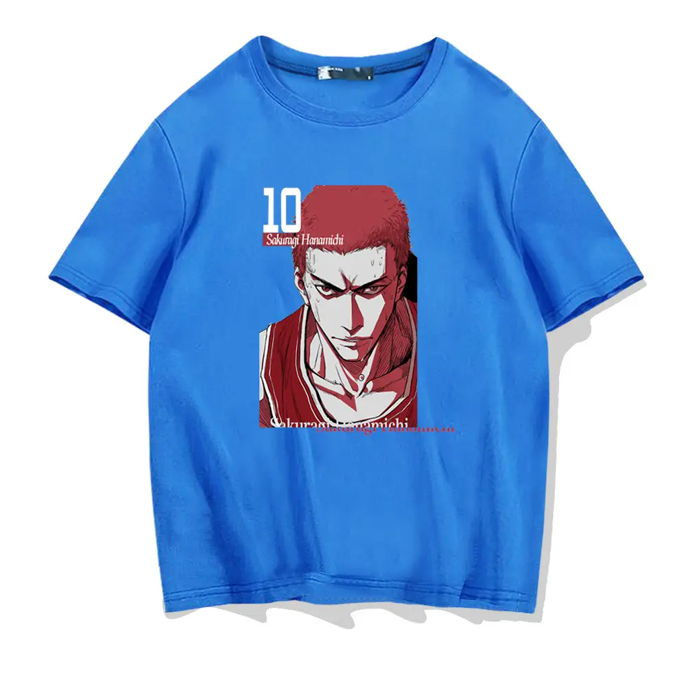 Men's Sakuragi Printed Red T-Shirt 10