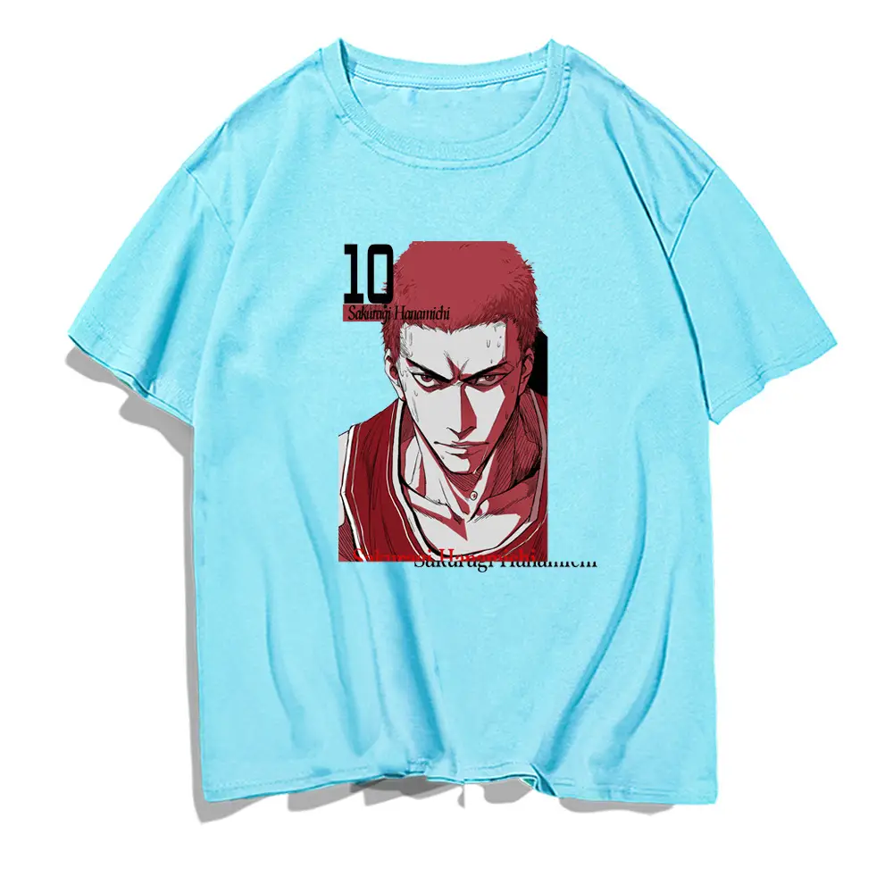 Men's Sakuragi Printed Red T-Shirt 10