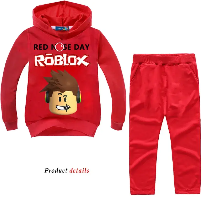 Children's Red Hooded Sweater Large Spring Autumn Pullover — feature 8