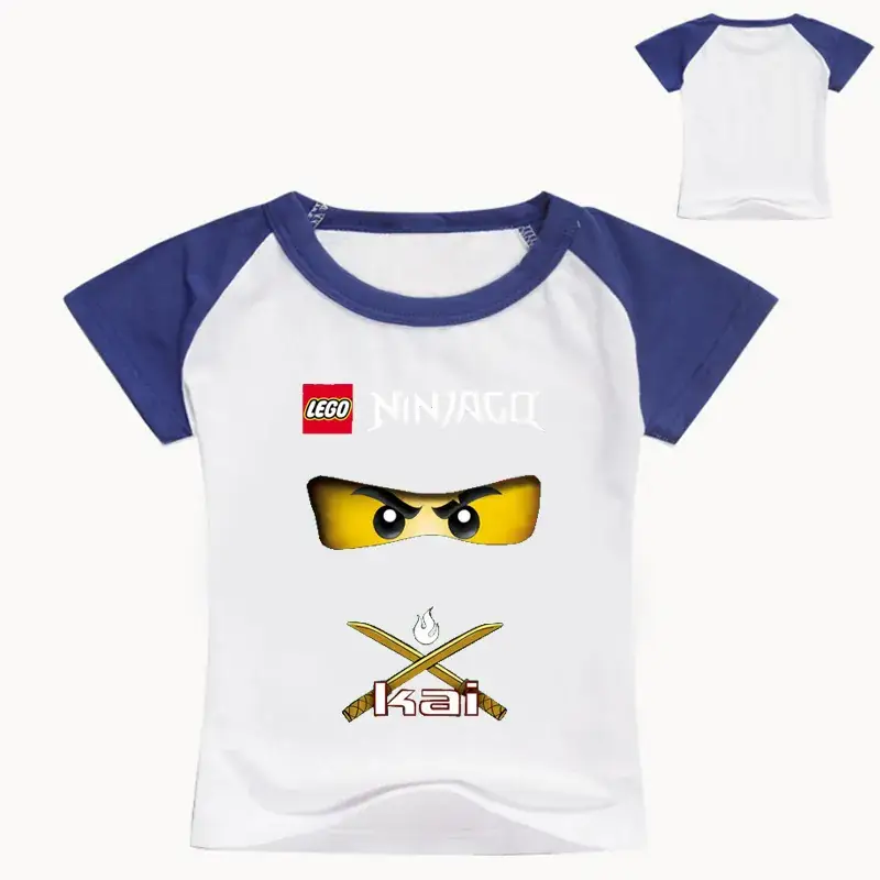 Lego Ninja Kid T-Shirt White Blue 7656 - Image 4