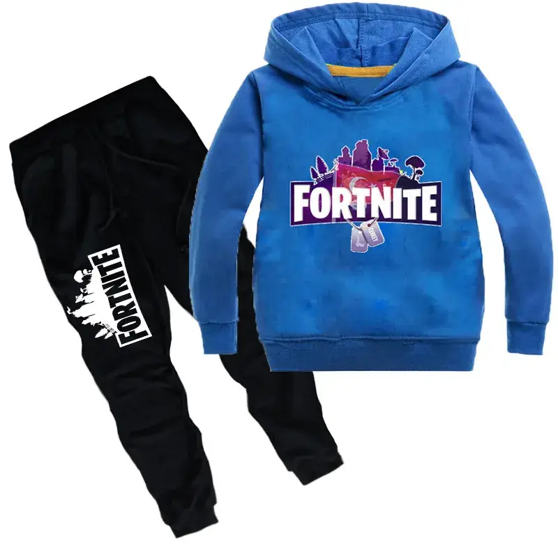 Fortnite Hoodie & Pants Set for Kids Pink Black — feature 5