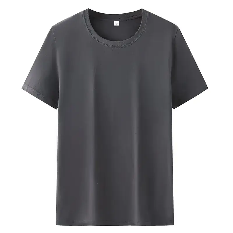 Men's 180 Cotton Short Sleeve T-Shirt Mint Green Loose Fit - Image 4