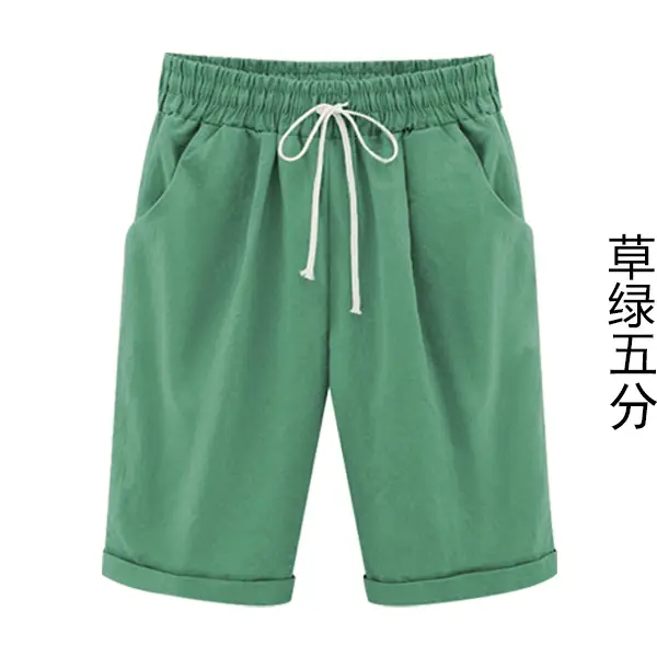 Women Navy Blue Fat Sister Shorts Large - Image 10