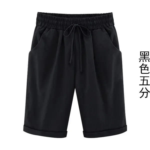 Women Navy Blue Fat Sister Shorts Large - Image 3