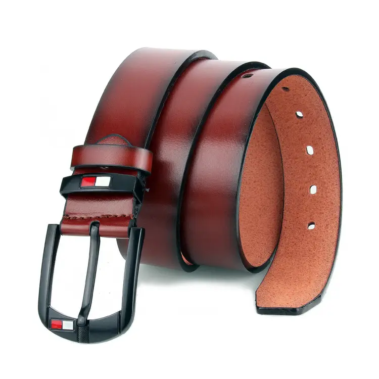 Vintage Men's Black Pin Buckle Belt Wholesale - Image 7