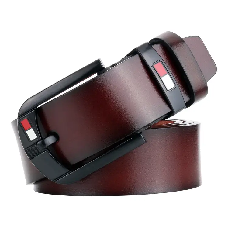 Vintage Men's Black Pin Buckle Belt Wholesale - Image 3