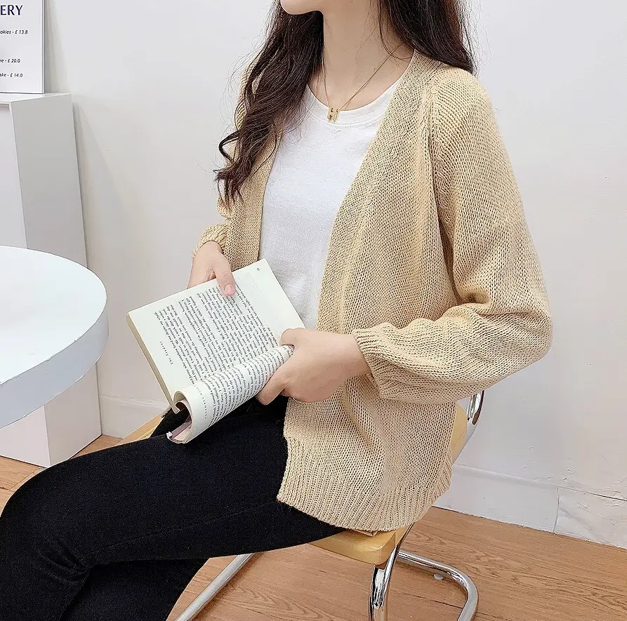 2020 Korean Style Loose Knitted Cardigan Female - Image 7