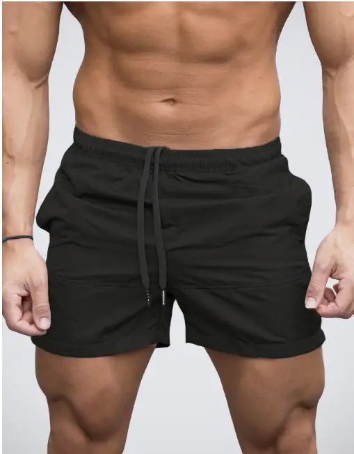 Men's Tan Drawstring Shorts Casual Comfortable - Image 3