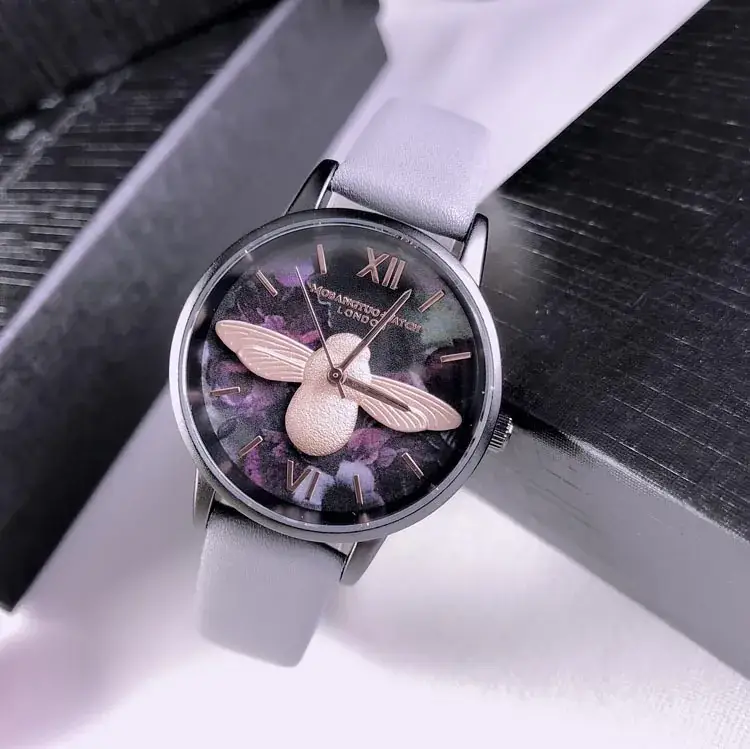 Little Bee Women's Watch Black Shell Ins Style Fashion Watch