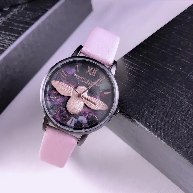 Little Bee Women's Watch Black Shell Ins Style Fashion Watch