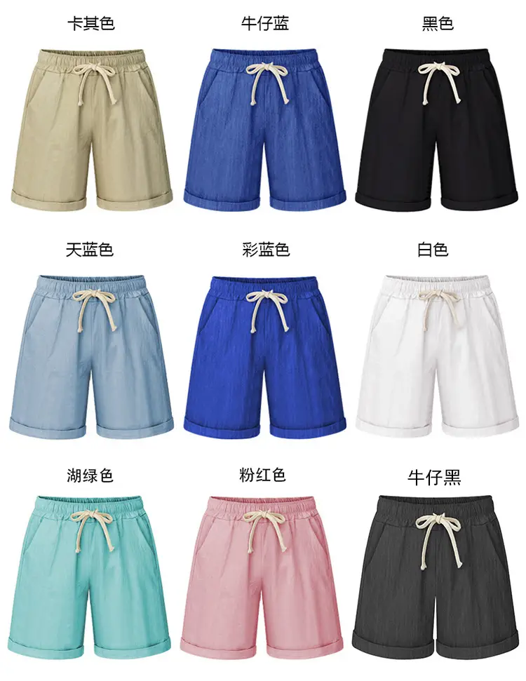 Women's Pink 5/12 Shorts with Bow Drawstring — feature 10