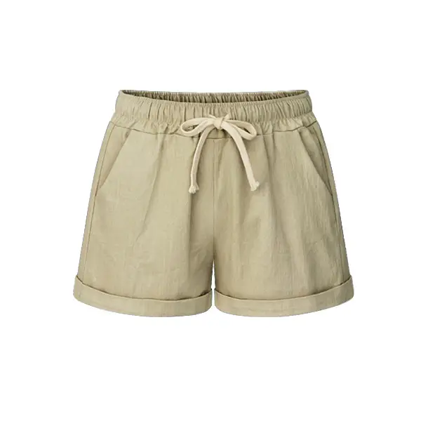 Women's Pink 5/12 Shorts with Bow Drawstring - Image 11