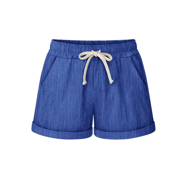 Women's Pink 5/12 Shorts with Bow Drawstring - Image 12