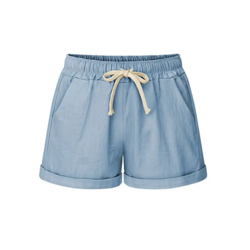 Women's Pink 5/12 Shorts with Bow Drawstring - Image 16