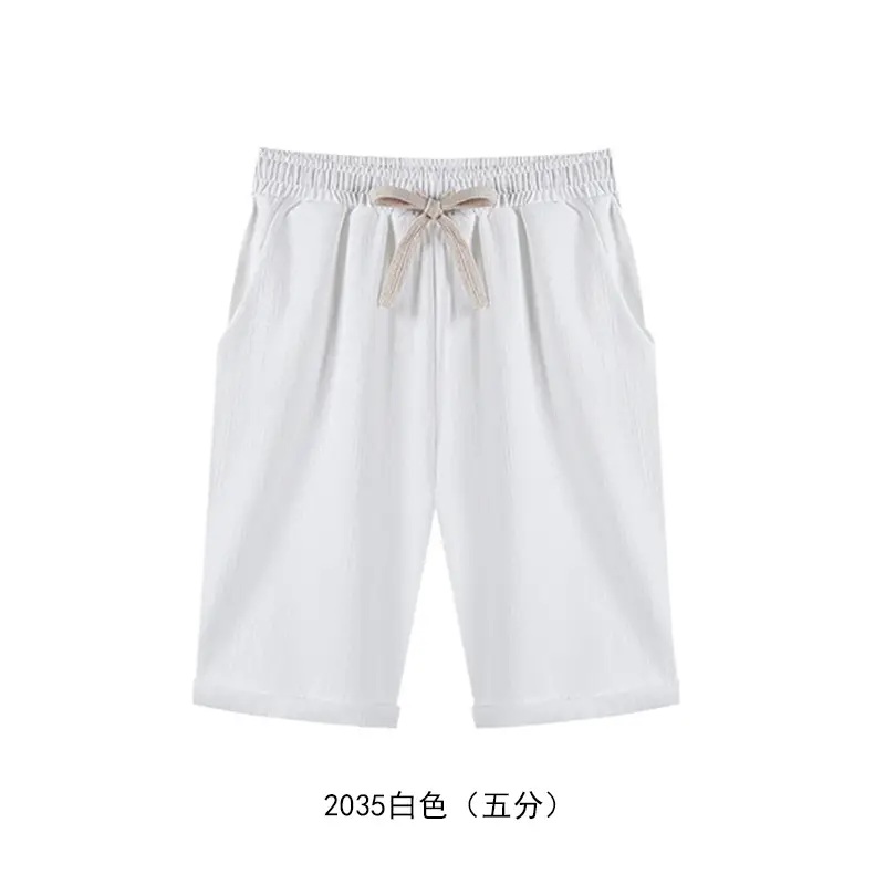 Women's Pink 5/12 Shorts with Bow Drawstring - Image 3