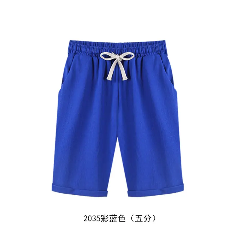Women's Pink 5/12 Shorts with Bow Drawstring - Image 5