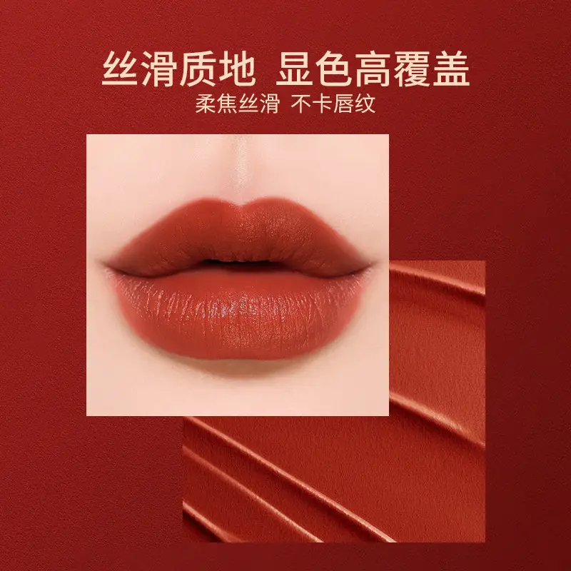 Thailand Treechada Matte Lipstick #06 Red Long Lasting - Image 10