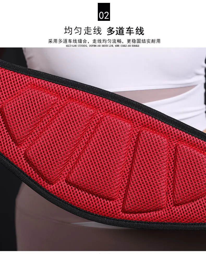 Valeo Red Squat Belt for Gym Fitness Wear — feature 4