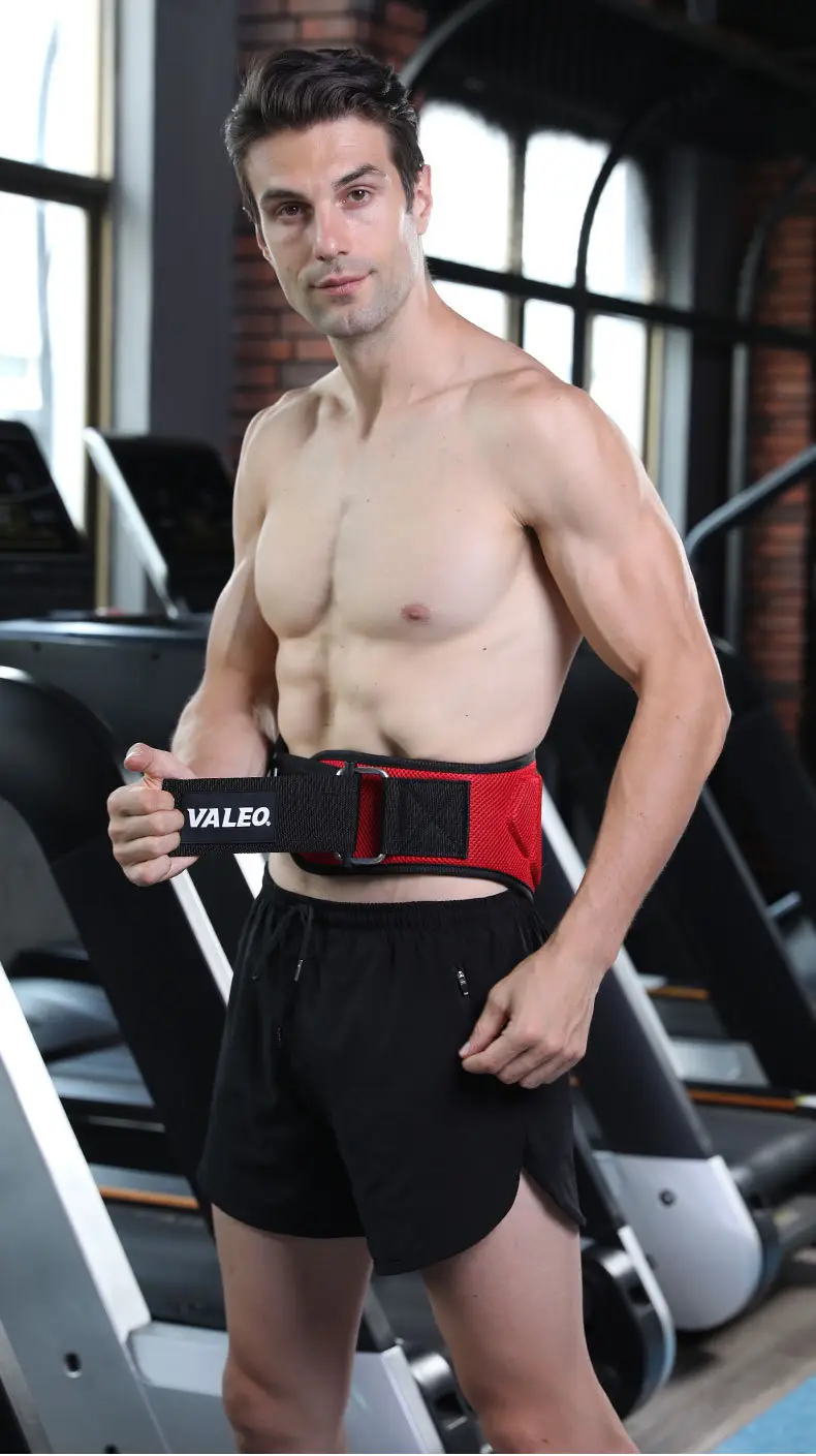 Valeo Red Squat Belt for Gym Fitness Wear — feature 8