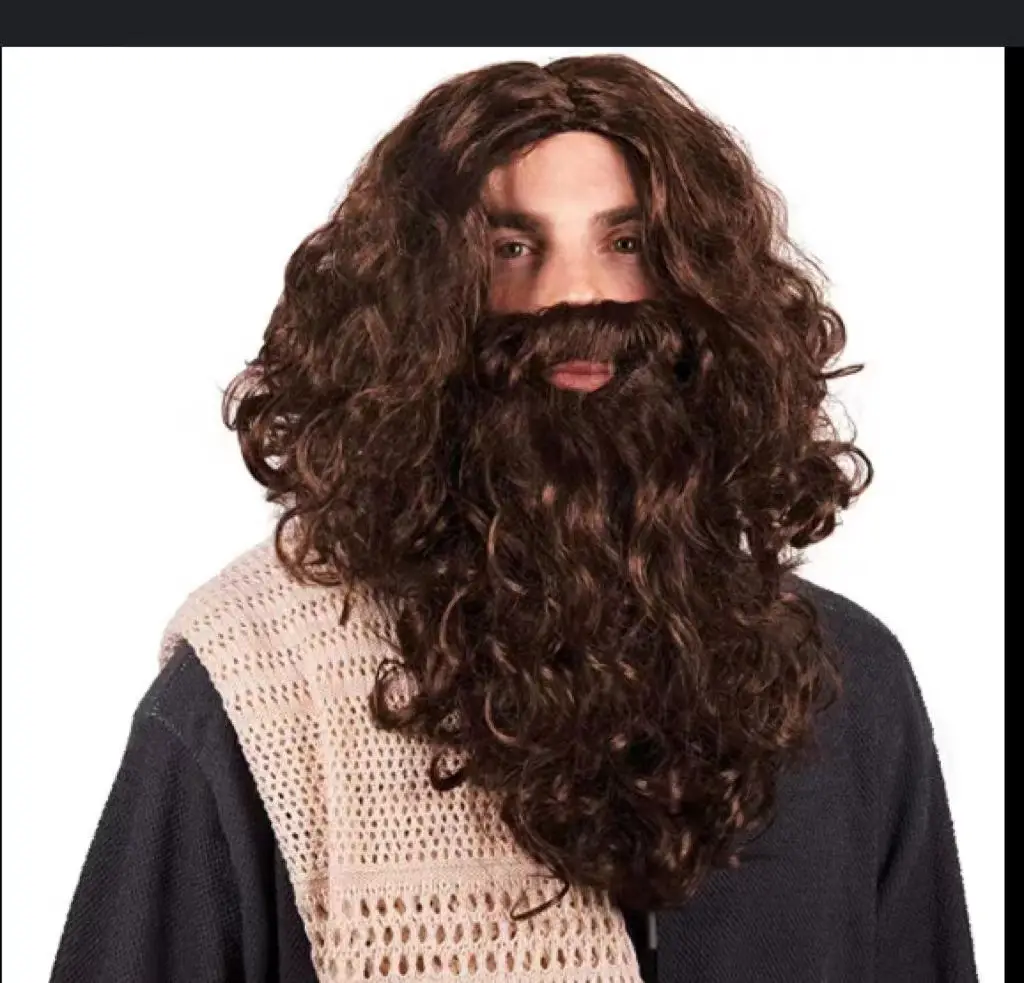 Halloween Masquerade Wig and Beard Set for Men Women - Image 2