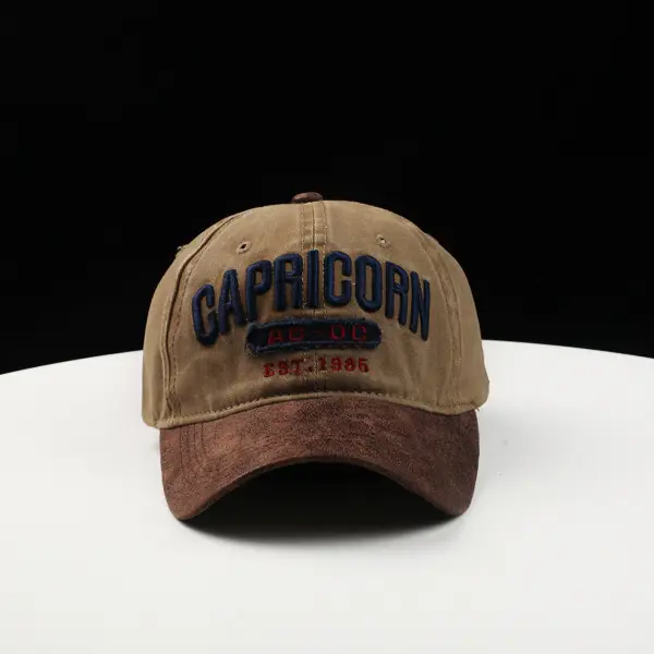 Capricorn Baseball Cap Black Brown 1986 - Image 7